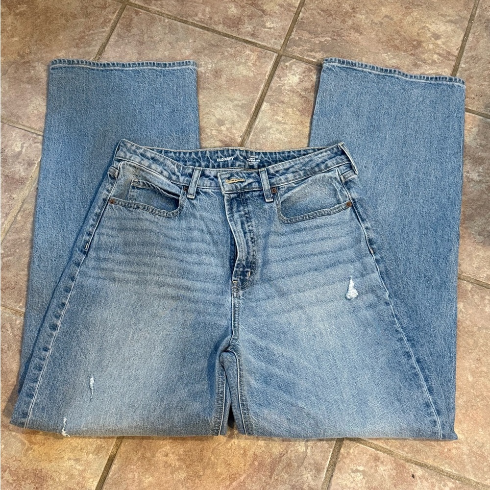 Old Navy Women's Flare & Wide Leg Jeans - Light Blue